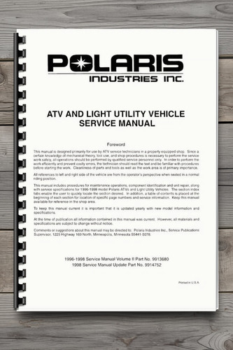 1996 1998 atv light - 1996-1998, utility